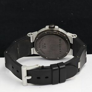 1円 稼働 ブルガリ AT/自動巻 アルミニウム AL38A デイト 3MBT シルバー文字盤 メンズ腕時計 YUM 0001200の画像4