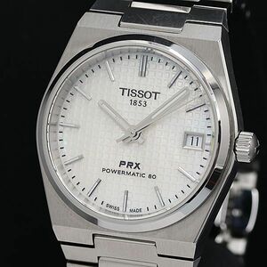 1円 保/箱付 稼動 美品 ティソ PRX パワーマチック T137.207.11.111.00 AT/自動巻 シルバー文字盤 メンズ腕時計 OGH 4096400 3ANT