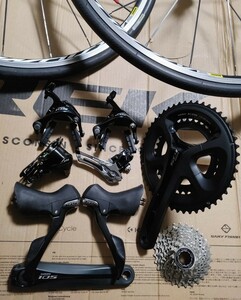 mavic AKSIUM elite 17C ＋　SHIMANO　105 グループセット【FC-5800 ST-5800 BR-5800 FD-R7000 RD-5800 CS-5800】 クロモリ 