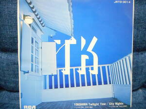 白プロモ7”◆角松敏生(デビュー前の名を伏せたプロモゆえT.K名義です)「YOKOHAMA TWILIGHT TIME/CITY NIGHTS」RCA JRTD-3014