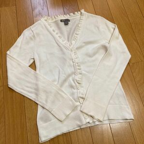 GAPkids ギャップキッズ　白　カーディガン 長袖　150cm