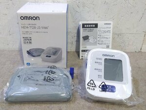 新品未使用品 OMRON/オムロン 上腕式血圧計 HEM-7128-J3 適応腕周：22～32cm 軟性腕帯