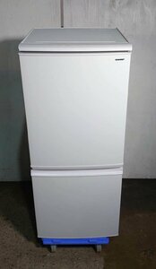 【大阪/岸和田発 格安自社便】SHARP 2ドア 冷凍冷蔵庫 SJ-C14D-W 137L つけかえどっちもドア 耐熱トップテーブル ファン式フリーザー Joshi