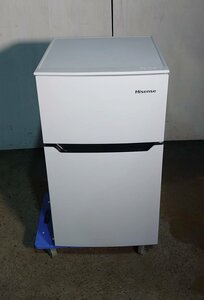 【大阪/岸和田発 格安自社便】Hisense/ハイセンス 2ドア 冷凍冷蔵庫 HR-B95A 93L 右開き 大容量ドアポケット 強化ガラス棚 耐熱トップテー