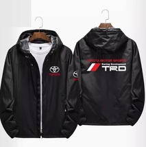 新品 トヨタ TRD モータースポーツ ロゴ アウトドアスポーツウェア ジッパーパーカー スウェット 釣り服 冬服 ブラック S~3XL_画像1