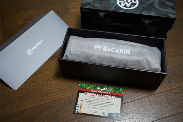 ★未使用 送料無料 MoriMori LED W Speaker Bacardi Bluetooth スピーカー バカルディ ウィンターキャンペーン