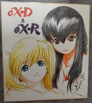 エクスドライバー / eX-Driver(eX-D&eX-R) 直筆イラスト色紙_画像1