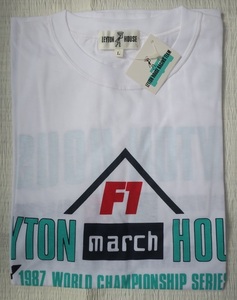 レイトンハウス　レーシングチーム　1987 rd.9　ハンガリーGP　限定Tシャツ　LEYTON HOUSE MARCH F1 デッドストック