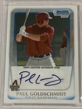 ＜BGS9.5&AUTO10完璧!!＞■P.ゴールドシュミット(GOLDSCHMIDT) 直筆サインルーキーカード(AUTO RC)■2011 BOWMAN CHROME / 大谷・TROUT_画像2