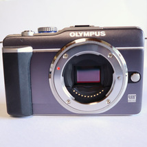 【美品】OLYMPUS PEN Lite E-PL1 パンケーキキット ブルーブラック 標準ズームレンズ付き_画像5