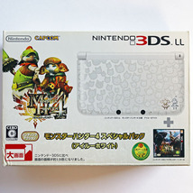 【美品】3DS LL モンスターハンター4 スペシャルパック アイルーホワイト【ソフト未開封】_画像1