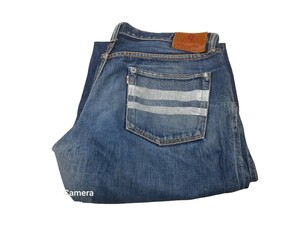 MOMOTARO JEANS (桃太郎ジーンズ) 出陣レーベル デニム クラシックストレートジーンズ used 36in 