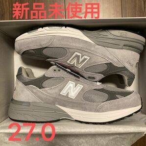 NEW BALANCE MR993GL 27.0 新品未使用 公式オンライン当選品 ニューバランス グレー