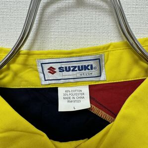 バイク SUZUKI スズキ 古着 ワークシャツ 半袖シャツの画像10