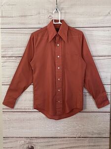 70s USA 古着　h.i.s デカエリ　長袖シャツ　LLシャツ　ビンテージ