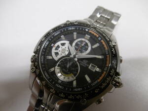 ブランド祭 時計祭 カシオ エディフィス EF-543DJ CASIO EDIFICE クロノグラフ メンズ腕時計 クォーツ 作動未確認 ジャンク品 長期保管品