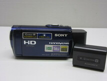 カメラ祭 SONY ソニー HandyCam ハンディカム HDR-CX170 ビデオカメラ バッテリー 充電ケーブル付き 動作確認済 _画像1