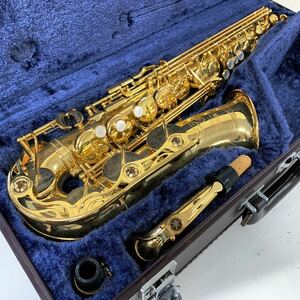 【Gt-10】 YAMAHA YAS-62 052296 アルトサックス サクソフォン ヤマハ 金管楽器 ベル凹みあり 傷や汚れなど使用感あり 1543-29