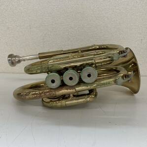 【B2】 J.Michael ポケットトランペット ケース、マウスピース付き 管楽器 Jマイケル 1598-90の画像5