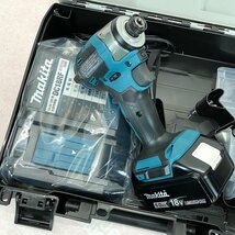 未使用 マキタ インパクトドライバ TD173DRGX 青 18V 6.0Ah 送料無料 【K15】 充電器 バッテリ2個 makita 純正 セット 新品同様 ブルー_画像3