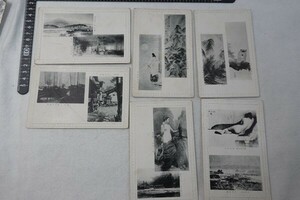 Art hand Auction ET24/Pre-war picture postcards ■Painting works One Prefecture and Ten Prefectures Comprehensive Joint Exhibition 6 pieces at once, antique, collection, miscellaneous goods, picture postcard