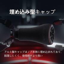 ブラック 20mm-TPE製 ゴメクサス P20 ハンドルノブ TPE製 ノブ アルデバランBFS 紅牙 X IC アブレボビース_画像4