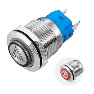 MUFUSHAN pushed . button switch push switch alternator -to switch ON/OFF switch made of metal pushed . button switch waterproof 