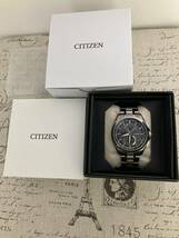 美品！シチズン CITIZEN アテッサ メンズ チタン 電波ソーラー 現行モデル AT8040-57E_画像2