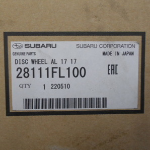 ぱっと見綺麗 GT GK インプレッサ スポーツ 純正 1本 17×7J +55 28111FL100 5934の画像7