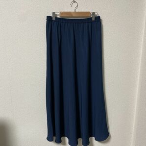 【LAUTREAMONT】ロートレアモン　スカート　ブルー　綺麗　おしゃれ　40 ネイビー