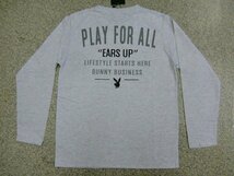 新品 PLAYBOY/プレイボーイ長袖ＴシャツohL メンズ レディース アメカジ ロンT ロゴT うさぎ ラビット かっこいい 人気 メール便送料無料_画像1