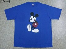 新品 大きいサイズ ミッキーマウス/MICKEY MOUSE 半袖Ｔシャツ青3L メンズ レディース アメカジ ディズニー BIG ロゴＴ 激カワ メール便可_画像1