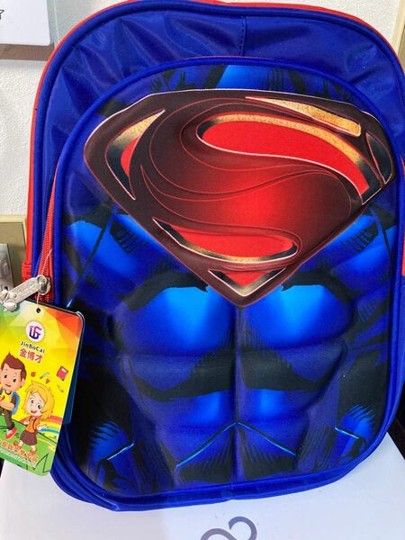 スーパーマンSuperman3D 立体S字マークリュック　♪新品、未使用