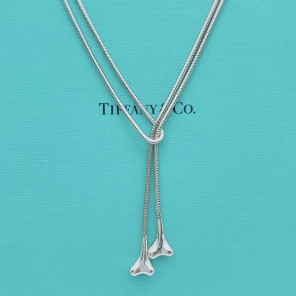 【極美品】Tiffany & Co. 希少　ネックレス　ラリアット　ボーン