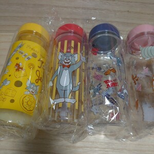  new goods unopened * Tom . Jerry * water bottle 4 pcs set * flask clear bottle 