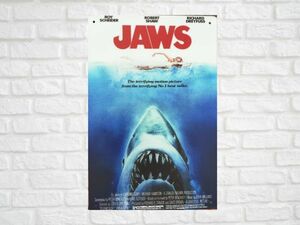 ブリキ看板 Jaws ジョーズ 187 映画 ハリウッド 名作 メタルプレート アメリカン雑貨 インテリア レトロ ビンテージ風 