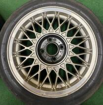 BBS アルミホイール4本 RJ359？・15インチ　PCD100-4H・359ET35 7J・キズ多数あります・希少ホイール・中古_画像5