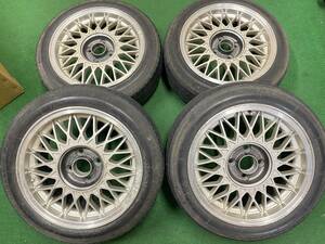 BBS アルミホイール4本 RJ359？・15インチ　PCD100-4H・359ET35 7J・キズ多数あります・希少ホイール・中古