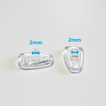 眼鏡 シリコン 鼻パッド 6個(3ペア)セット 12mm◆メガネ 鼻パット 鼻あて 修理 交換 部品 めがねパーツ_画像4