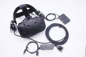 HTC　VIVE　ヘッドマウント　＋　デラックスオーディオストラップ　＋　リンクボックス　ACアダプター　ケーブル類　⑨