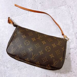 LOUIS VUITTON ルイヴィトン モノグラム アクセソワール ポシェット ハンドバッグ アクセサリーポーチ M51980 VI0040 1円