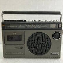 ☆【カセットテープのみ動作OK】オーディオ レトロ SONY CF-1980 ラジオカセット 中古品/現状品 部品取りにも！ラジカセ 保管品_画像1