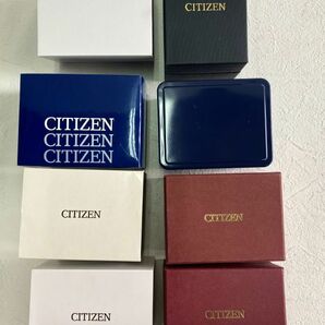 腕時計 空箱 CITIZEN/シチズン 腕時計用空き箱11ケース CITIZEN ECO-DRIVE/DURATECT/HOGA/WIRED XYZ等 外装化粧紙箱 紙箱 メタル 保管品の画像2