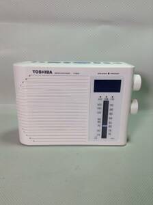 C790◇TOSHIBA 東芝 クロックラジオ AM/FM CLOCK RADIO 2013年製 TY-BR30 240319