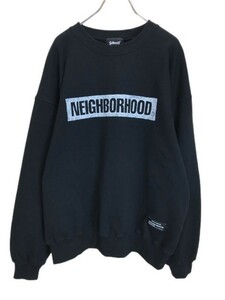 SCHOTT × NEIGHBORHOOD ショット ネイバーフッド SWEAT SHIRT LONG SLEEVE　スウェット　トレーナー　782-3232009 ブラック M 44798684＃5