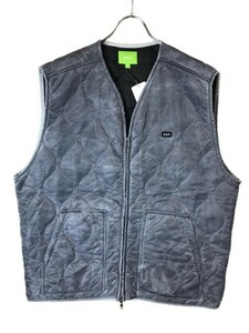 HUF ハフ TIE DYE OVER VEST　キルティング　ベスト ネイビー XL 44800065■