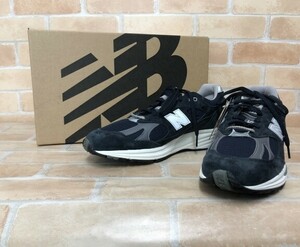 箱有 New Balance ニューバランス U991NV2 スニーカー イングランド製 ネイビー US10 111383626＃2