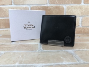 箱有 Vivienne Westwood ヴィヴィアンウエストウッド 二つ折り財布 VWK225 レザー ブラック 111383092