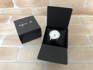 箱有 agnes b. アニエスベー 腕時計 アナログ クォーツ VJ20-KDE0 ブラック 111384486＃5