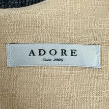 アドーア ADORE 上質なリネンでチクチクしない大人レイヤードスタイル Vネックジャンパースカート チュニック ワンピース ゆったり_画像5